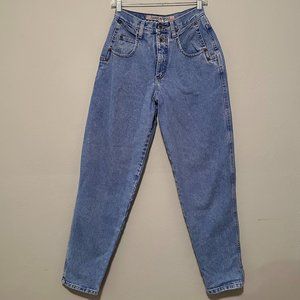 Vintage 80s Zena Jeans High Waisted Denim Light Wash Relaxed Straight Fit Size 9